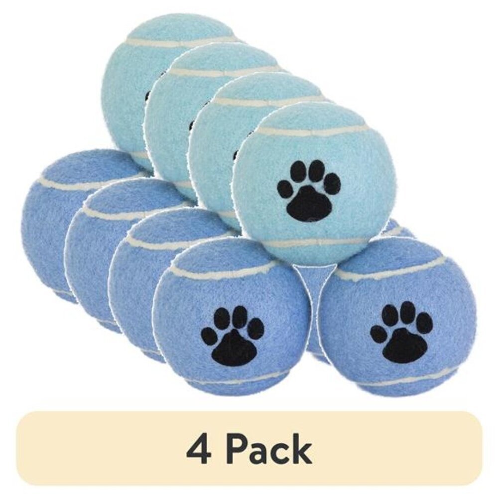 (4 pack) 3 Pack Fetch Balls Small Dog Toy